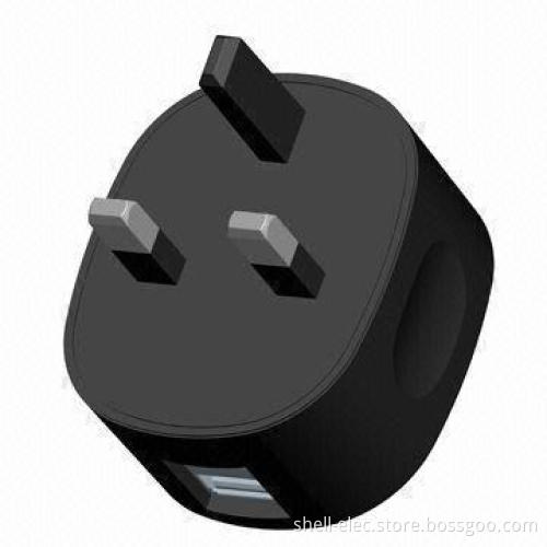 Dual USB UK Travel Charger with 110 to 240V Input Voltage
